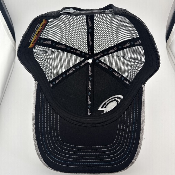 Yo Colorado Black and Gray Mesh Snapback Baseball Trucker Hat Adult Fit - Picture 8 of 8